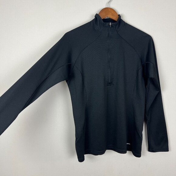 Patagonia Capilene 3 Midweight 1/4 Zip Shirt Womens M Black Polartec Base Layer - Picture 5 of 8